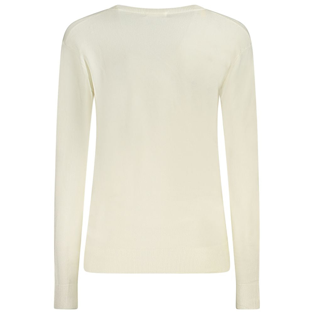 Guess Jeans White Viscose Sweater -   -  Guess Jeans.