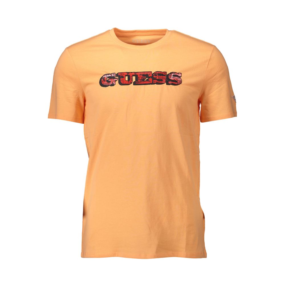 Guess Jeans Orange Cotton Men T-Shirt -   -  Guess Jeans.
