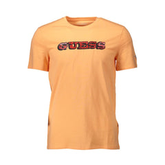 Guess Jeans Orange Cotton Men T-Shirt -   -  Guess Jeans.