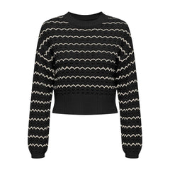 Only Black Cotton Sweater -   -  Only.