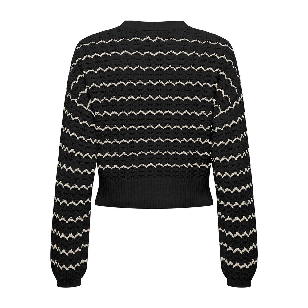 Only Black Cotton Sweater -   -  Only.