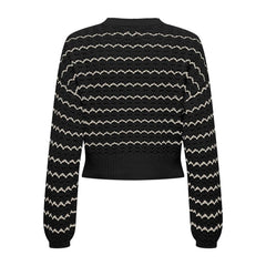 Only Black Cotton Sweater -   -  Only.