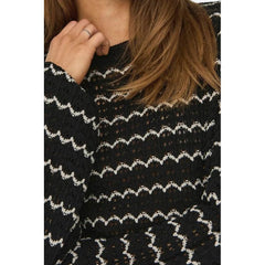 Only Black Cotton Sweater -   -  Only.