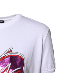 Dolce & Gabbana White Printed Cotton Round Neck Top T-shirt -   -  Dolce & Gabbana.