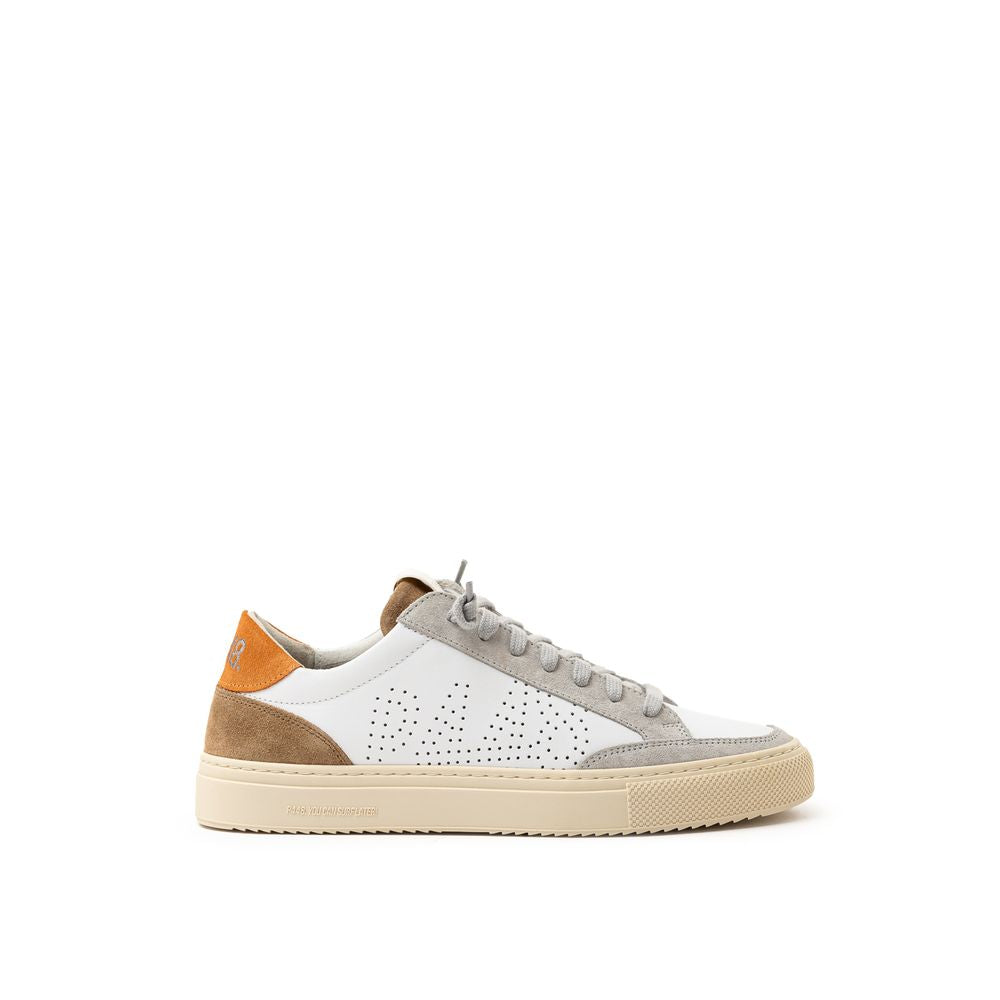 P448 White Leather Sneaker -   -  P448.