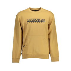 Napapijri Beige Cotton Men Sweater -   -  Napapijri.