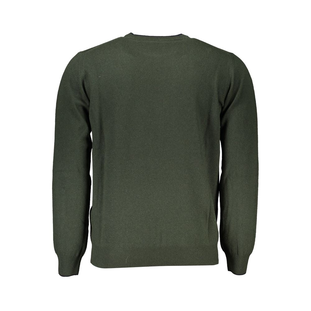 Harmont & Blaine Chic Green Crew Neck Designer Sweater -   -  Harmont & Blaine.
