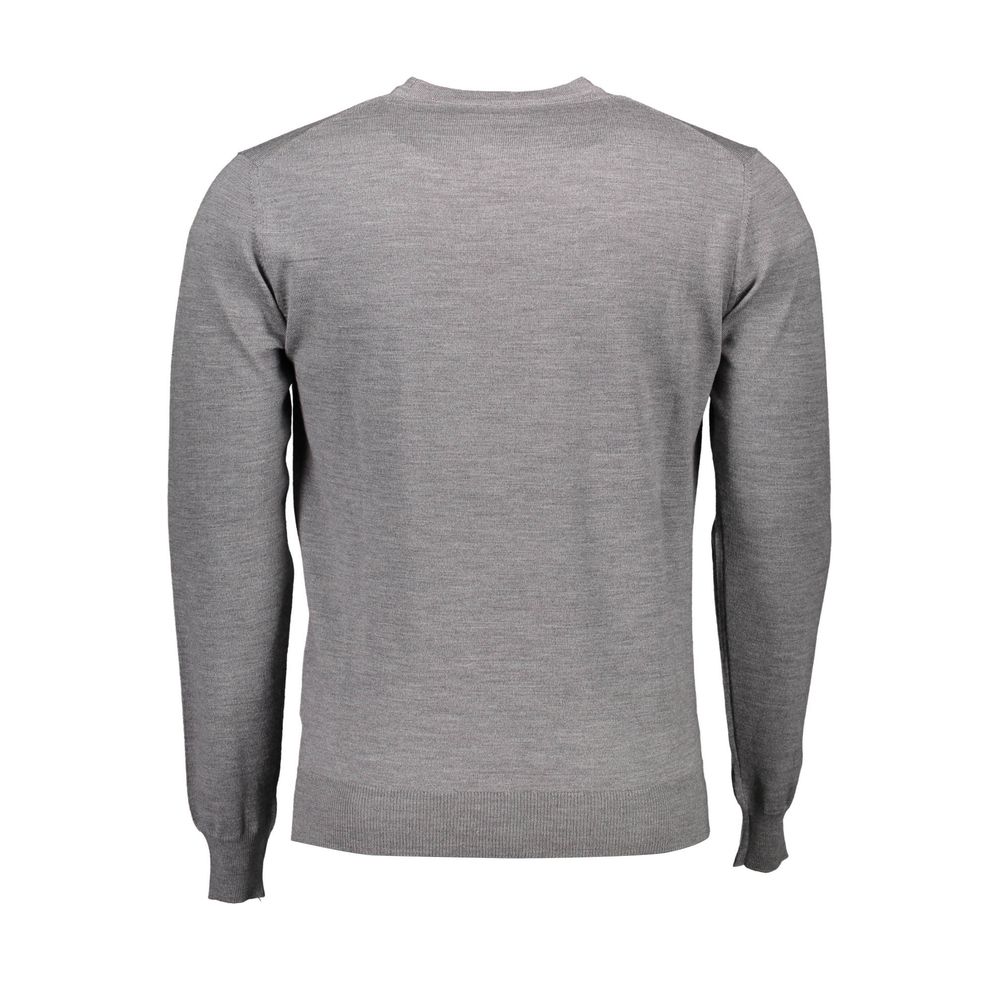 Harmont & Blaine Gray Wool Men Sweater -   -  Harmont & Blaine.