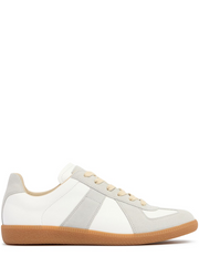 Maison Margiela Low Leather And Suede Sneakers -   -  Maison Margiela.