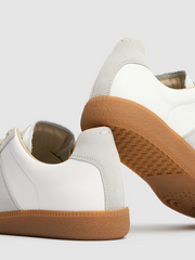Maison Margiela Low Leather And Suede Sneakers -   -  Maison Margiela.