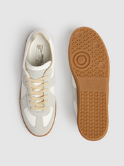 Maison Margiela Low Leather And Suede Sneakers -   -  Maison Margiela.