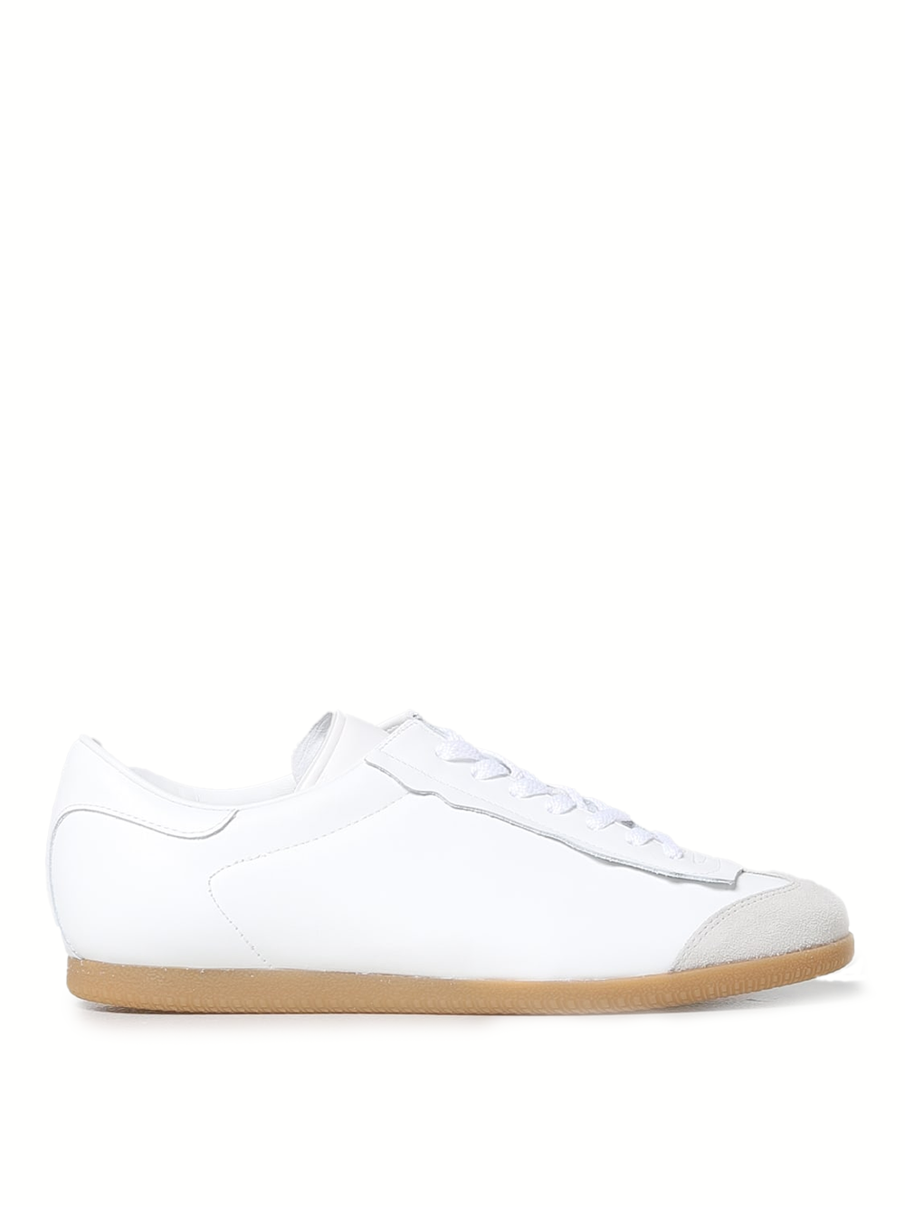 Maison Margiela Low Featherlight Leather And Suede Sneakers -   -  Maison Margiela.