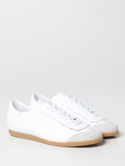 Maison Margiela Low Featherlight Leather And Suede Sneakers -   -  Maison Margiela.