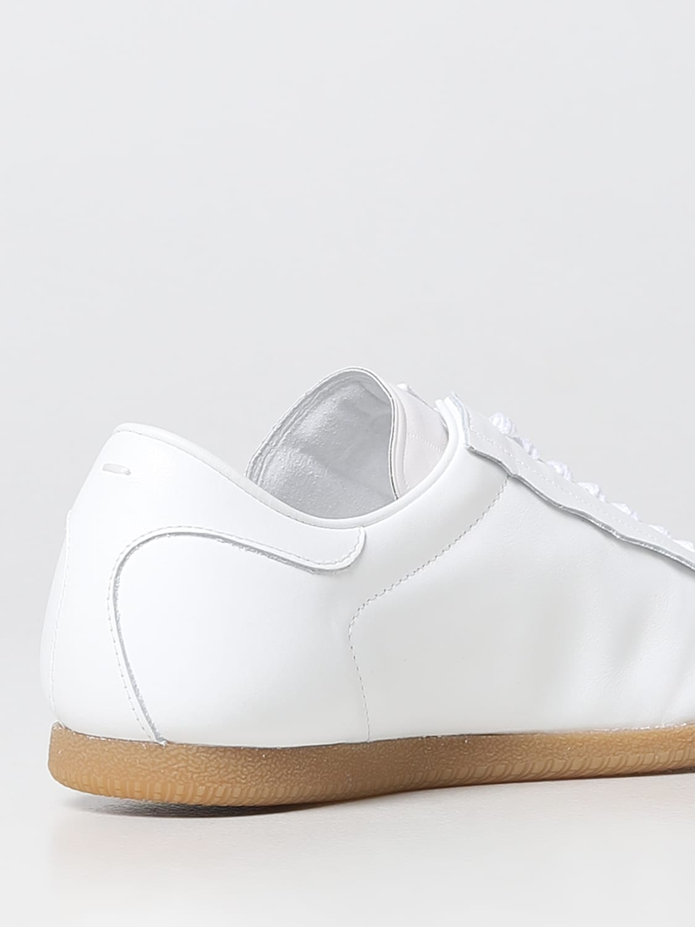 Maison Margiela Low Featherlight Leather And Suede Sneakers -   -  Maison Margiela.