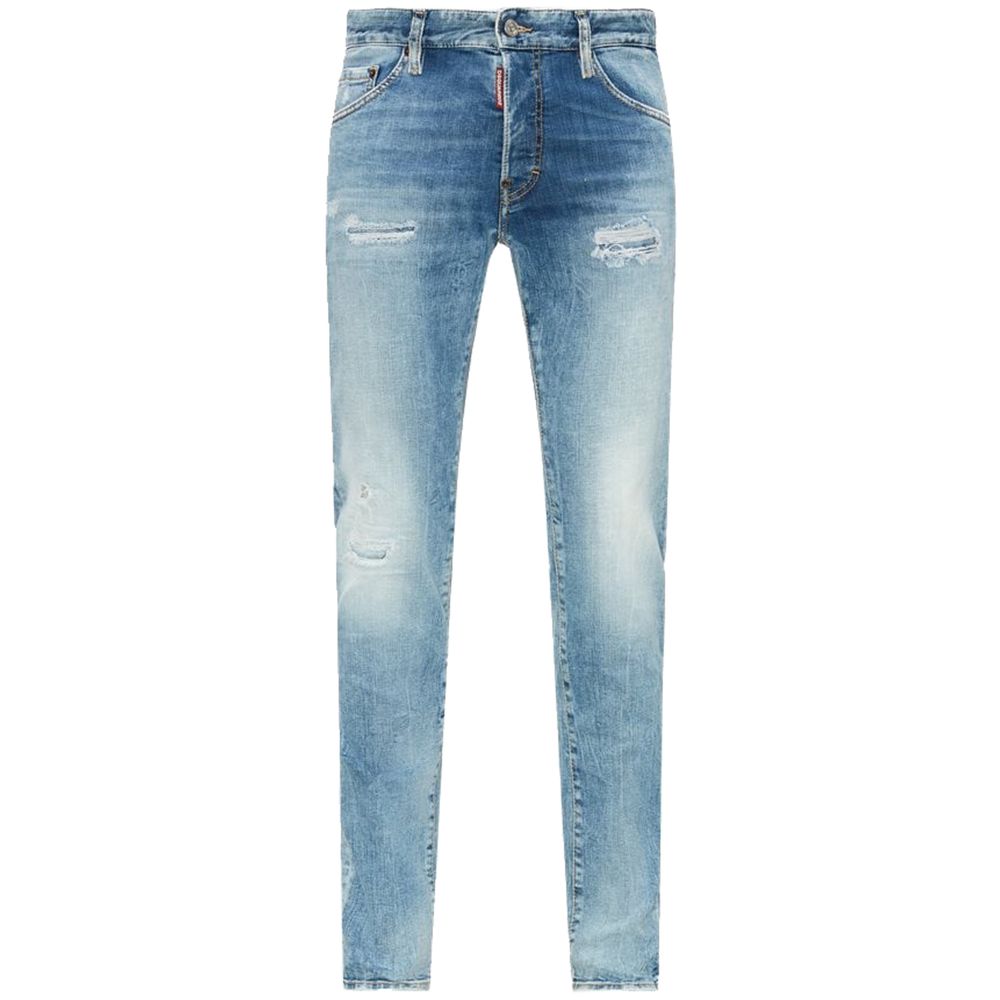 Dsquared² Blue Cotton Jeans & Pant -   -  Dsquared².