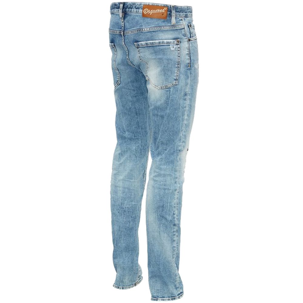 Dsquared² Blue Cotton Jeans & Pant -   -  Dsquared².