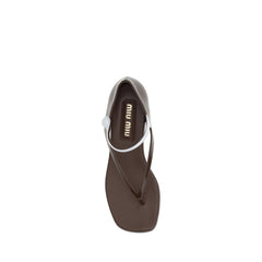 Miu Miu Thong Sandals -   -  Miu Miu.
