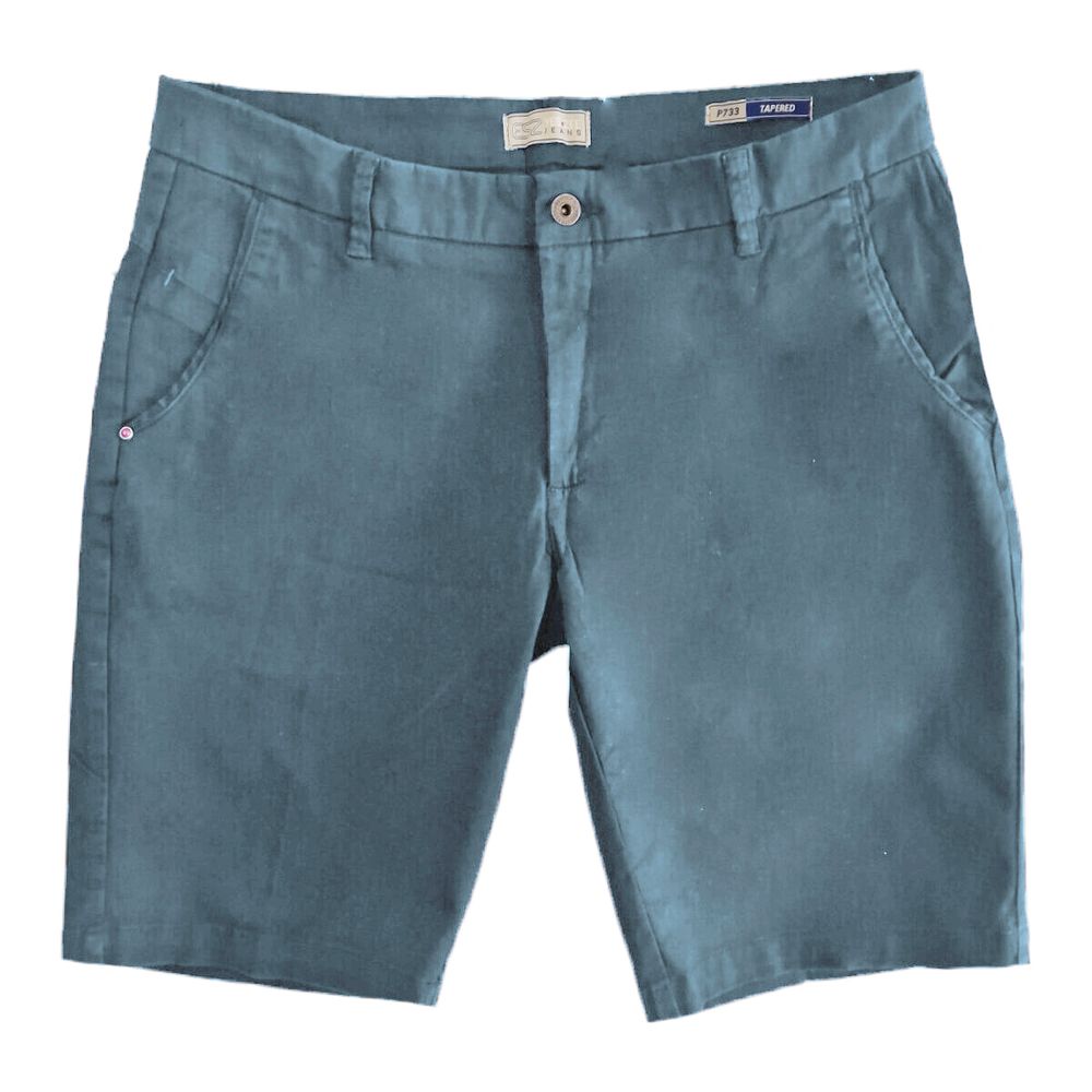 Yes Zee Light Blue Cotton Men Bermuda Short -   -  Yes Zee.