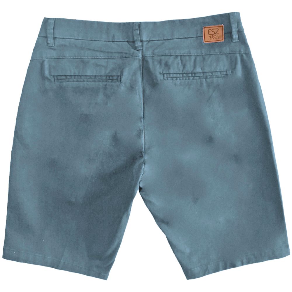 Yes Zee Light Blue Cotton Men Bermuda Short -   -  Yes Zee.
