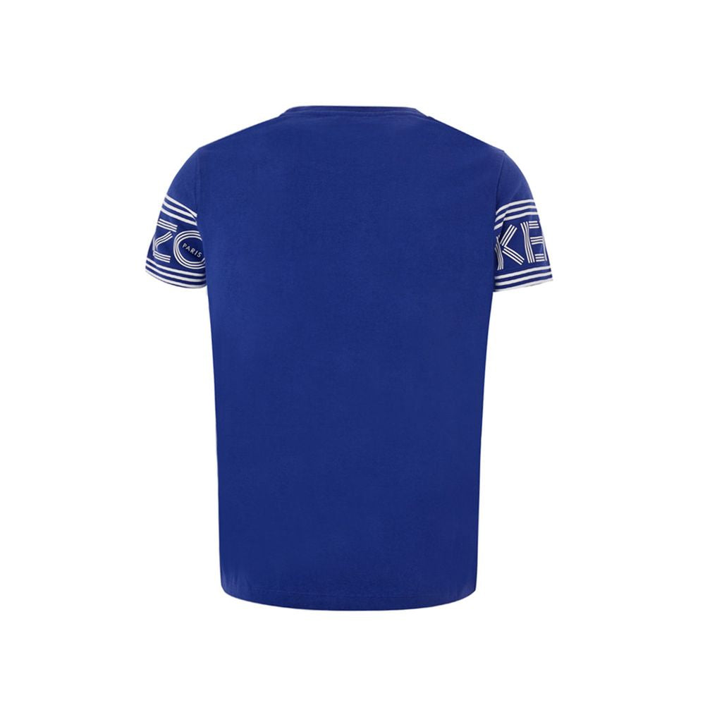 Kenzo Chic Blue Cotton Tee for Stylish Comfort -   -  Kenzo.
