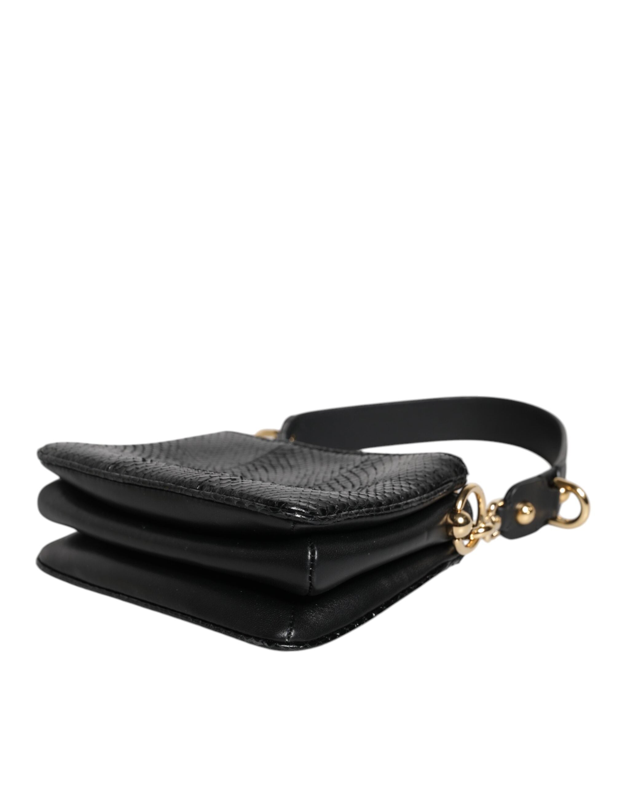 Dolce & Gabbana Black Exotic Leather Shoulder Sling Clutch Bag -   -  Dolce & Gabbana.
