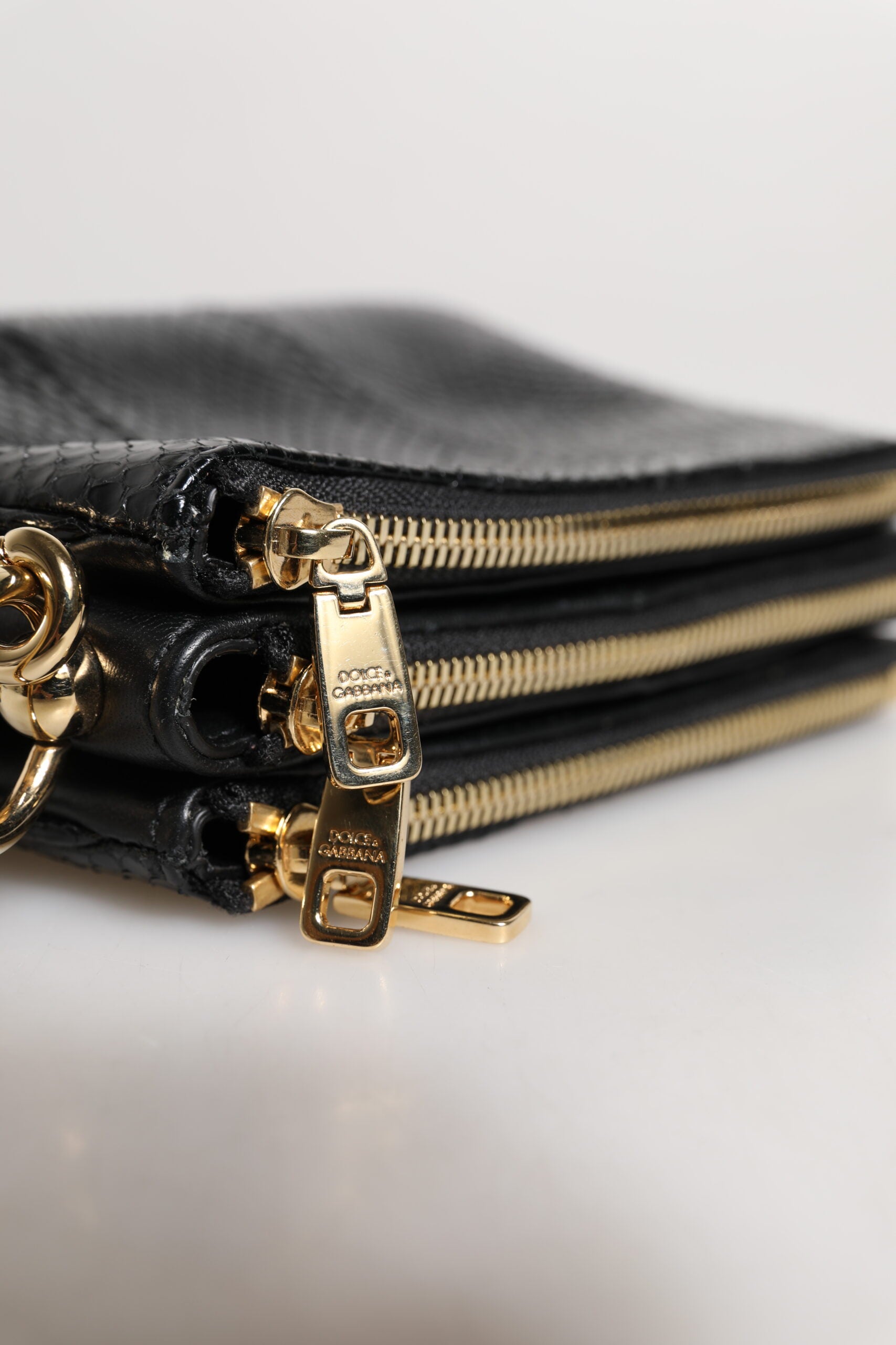 Dolce & Gabbana Black Exotic Leather Shoulder Sling Clutch Bag -   -  Dolce & Gabbana.