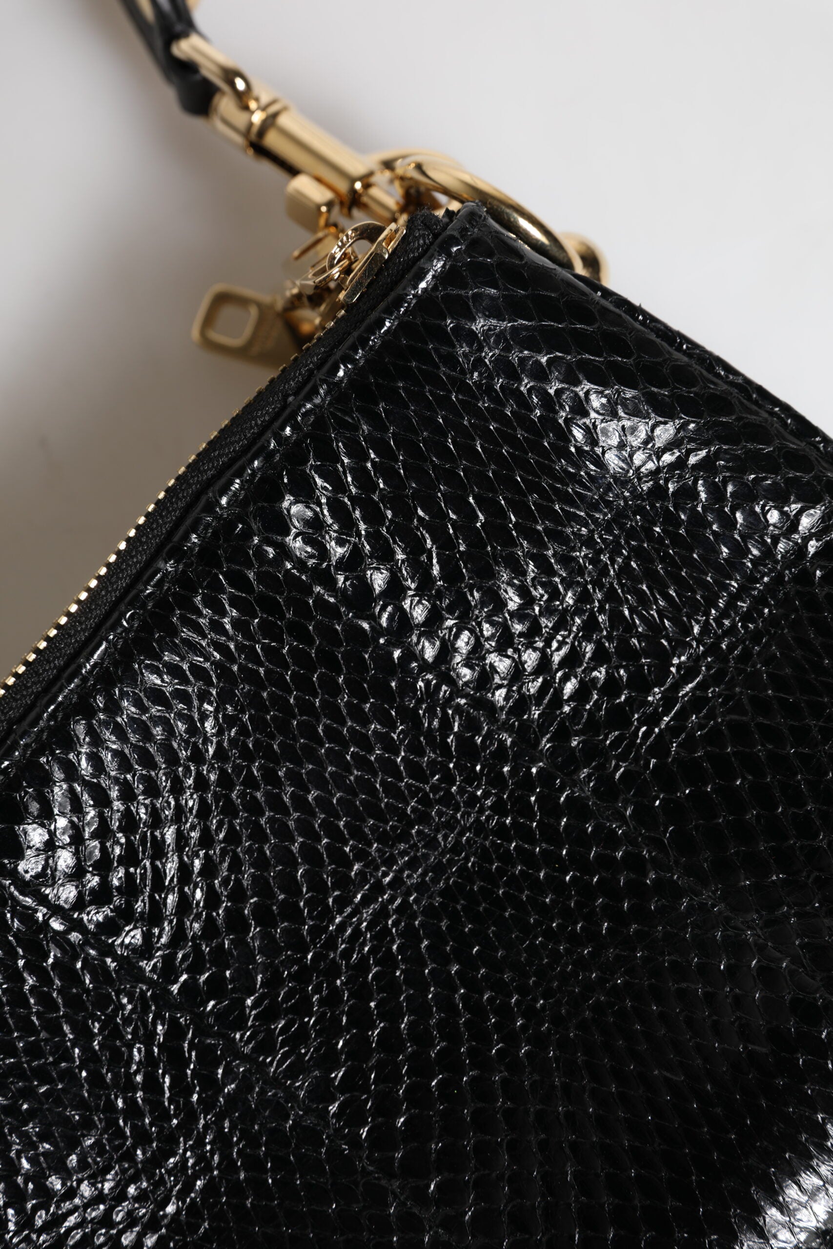 Dolce & Gabbana Black Exotic Leather Shoulder Sling Clutch Bag -   -  Dolce & Gabbana.