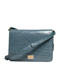 Dolce & Gabbana Green Exotic Leather DG Plaque Crossbody Mini Bag -   -  Dolce & Gabbana.