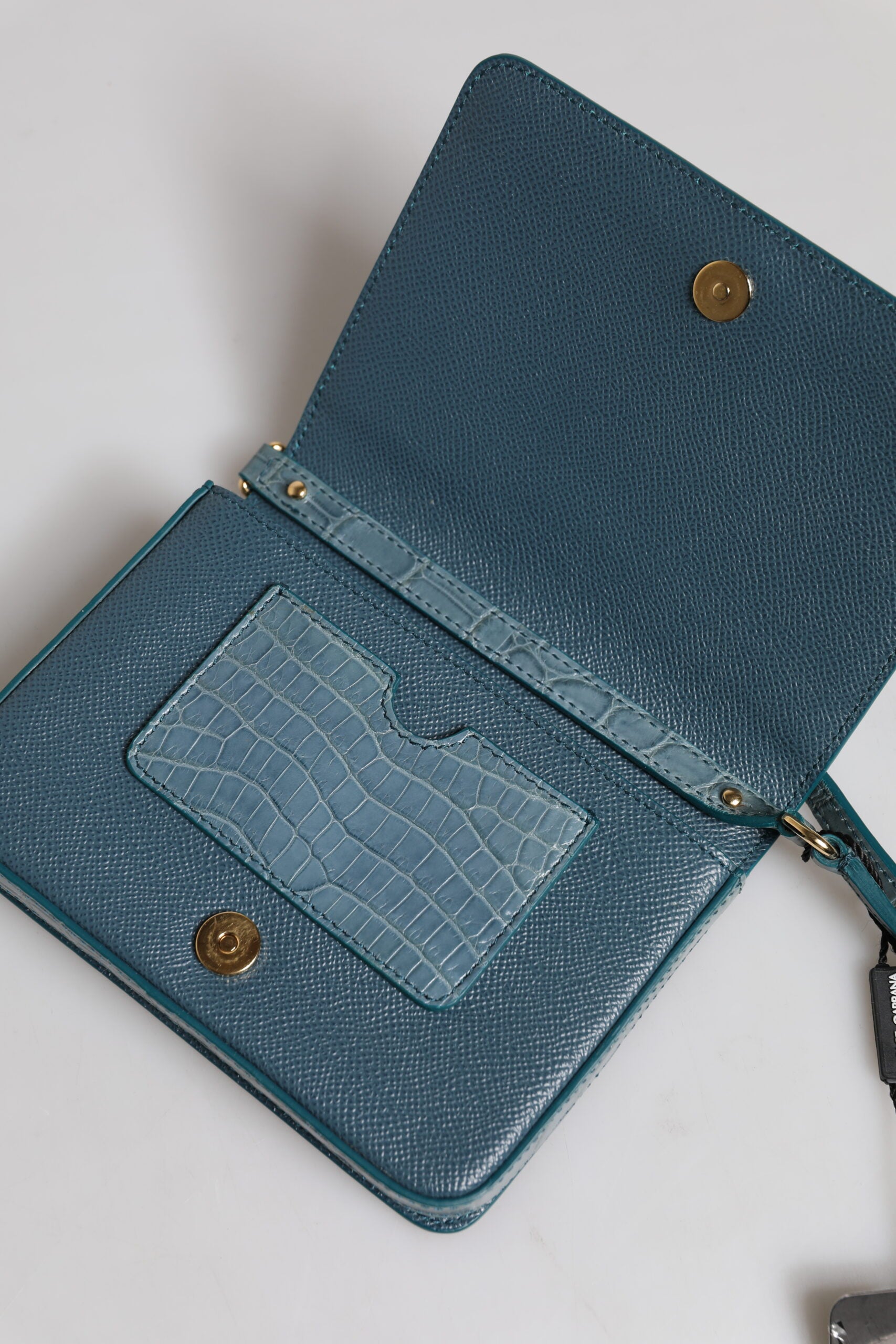 Dolce & Gabbana Green Exotic Leather DG Plaque Crossbody Mini Bag -   -  Dolce & Gabbana.