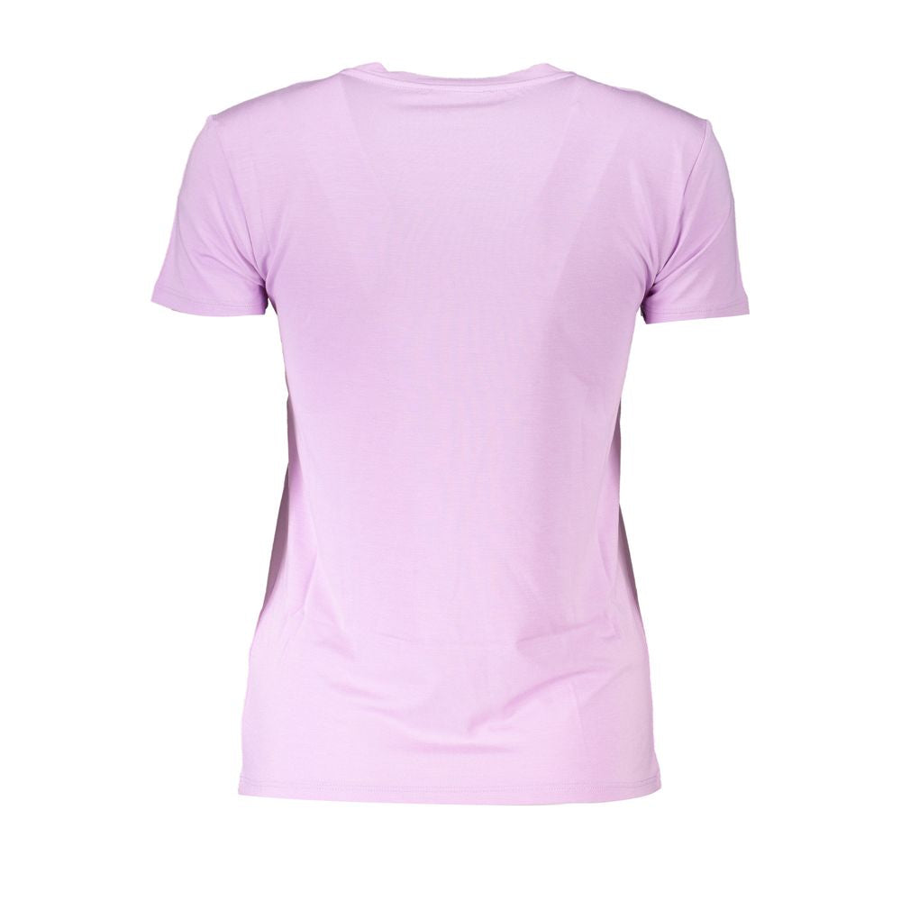 Patrizia Pepe Purple Rhinestone Crew Neck Tee -   -  Patrizia Pepe.