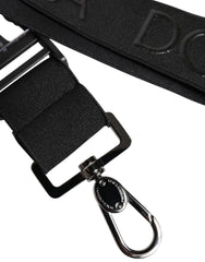 Dolce & Gabbana Black Stretch Polyester Rubberised DG Logo Keychain -   -  Dolce & Gabbana.