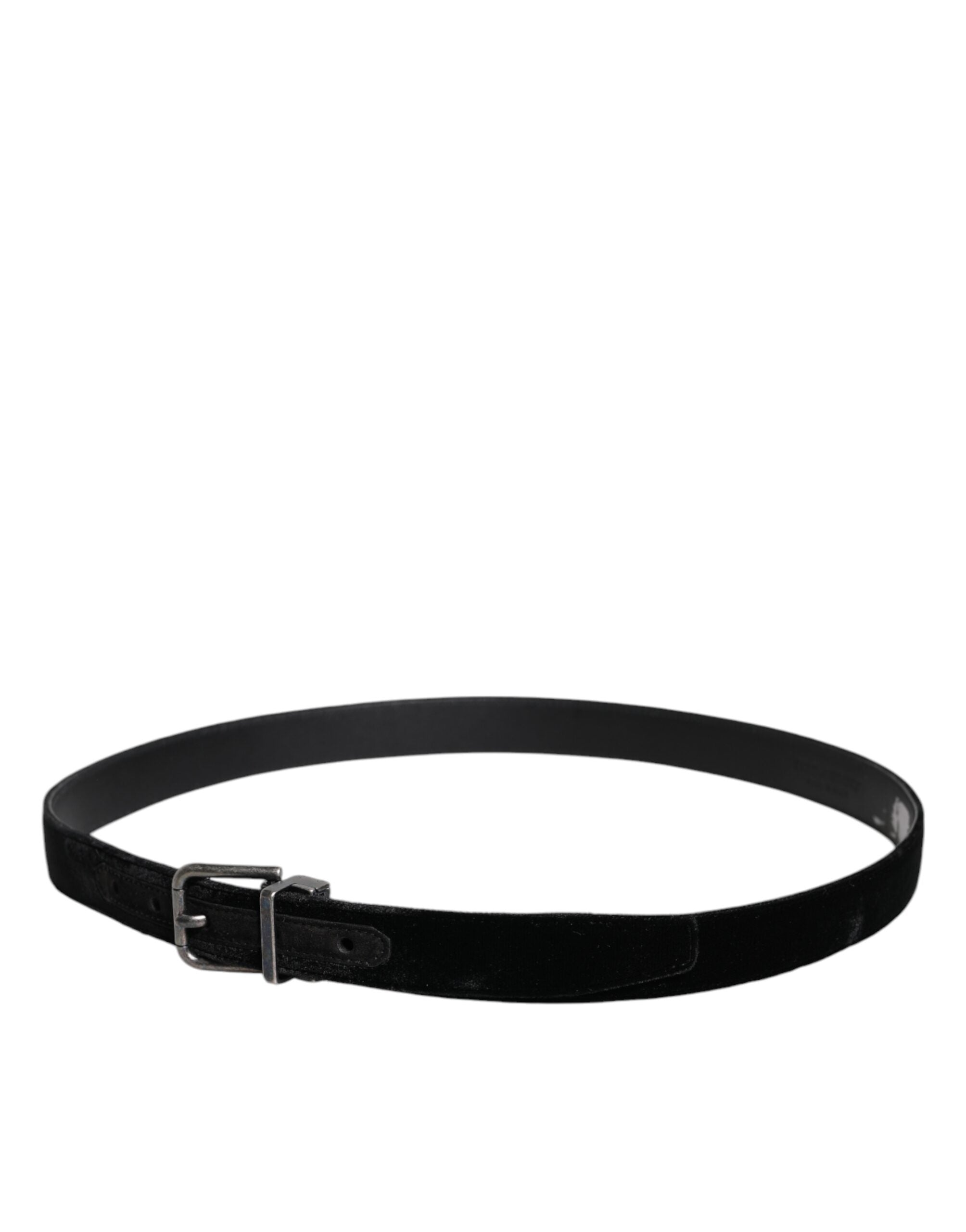 Dolce & Gabbana Black Leather Metal Buckle Classic Belt -   -  Dolce & Gabbana.
