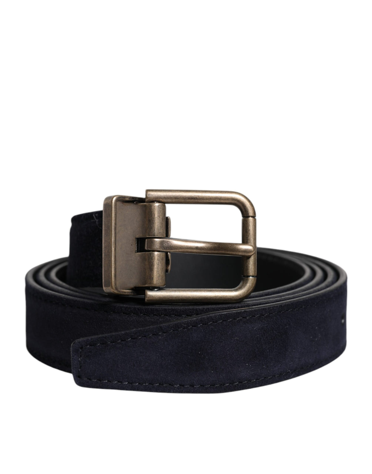 Dolce & Gabbana Black Goat Leather Metal Buckle Classic Belt -   -  Dolce & Gabbana.