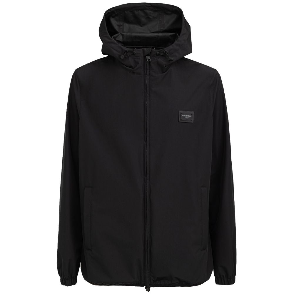 Dolce & Gabbana Black Polyester Jackets & Coat -   -  Dolce & Gabbana.