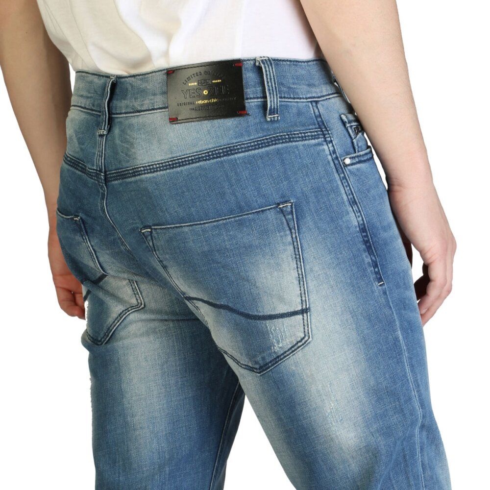 Yes Zee Blue Cotton Men's Slim Fit Jean -   -  Yes Zee.