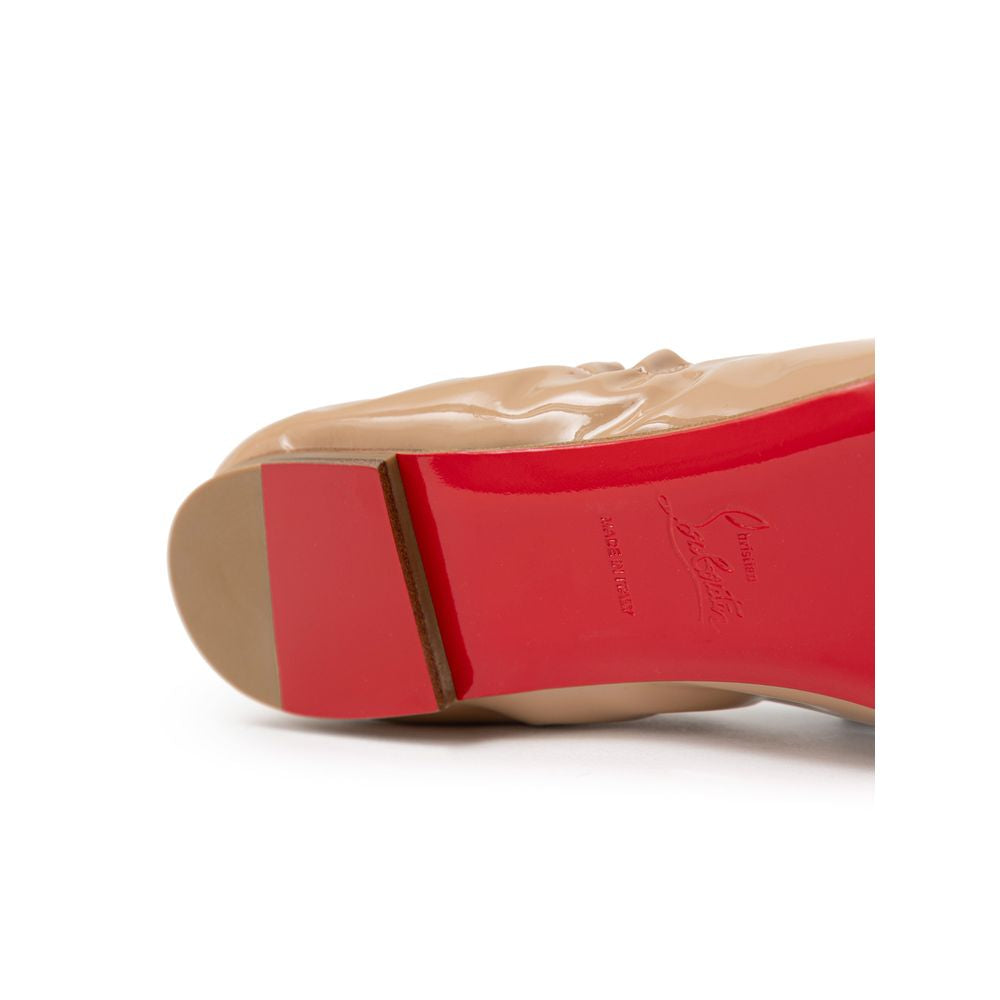 Christian Louboutin Beige Patent Leather Ballet Flat -   -  Christian Louboutin.