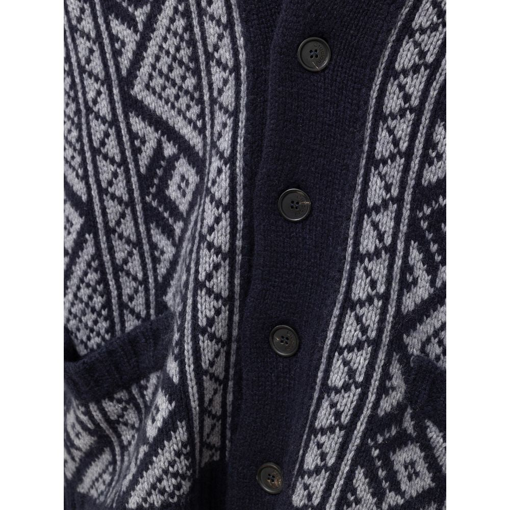 Cruciani Bicolor Cashmere Cardigan -   -  Cruciani.