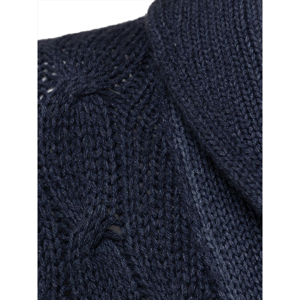 Cruciani Blue Cashmere Cardigan -   -  Cruciani.