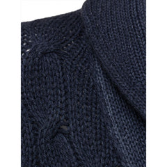 Cruciani Blue Cashmere Cardigan -   -  Cruciani.