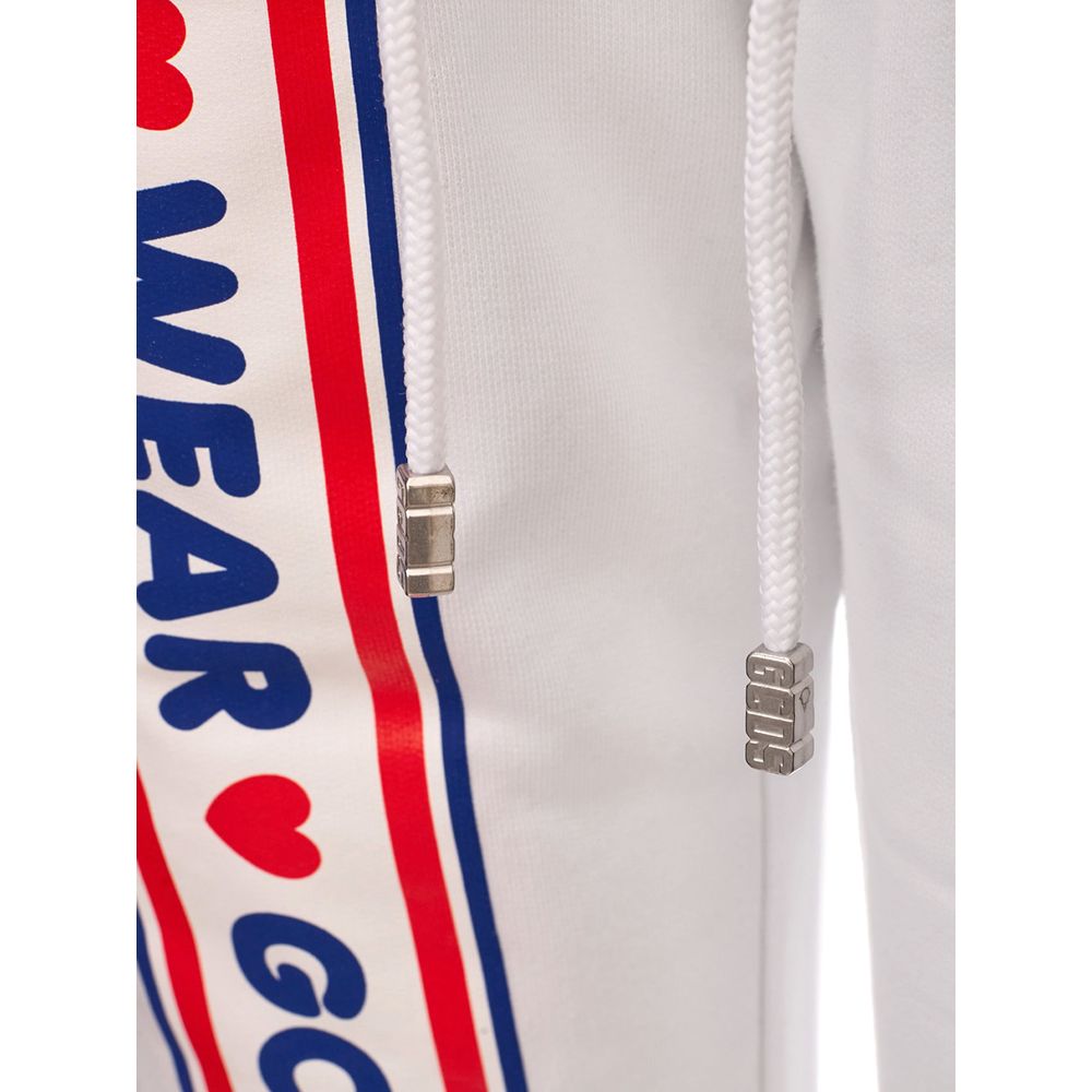 GCDS White Cotton Joggers Workout Pant -   -  GCDS.