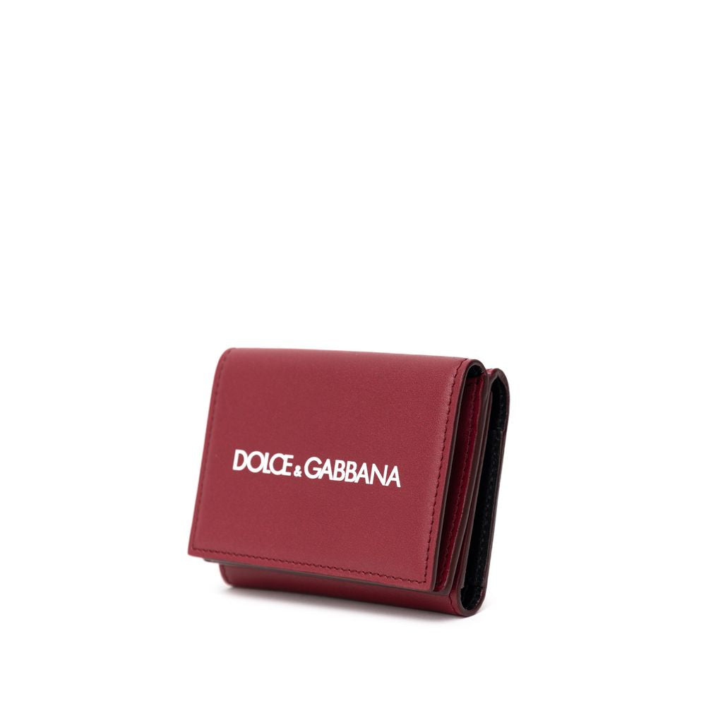 Dolce & Gabbana Red Calfskin Wallet -   -  Dolce & Gabbana.