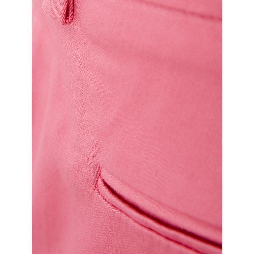 Lardini Elegant Cotton Pink Trousers for Sophisticated Style -   -  Lardini.