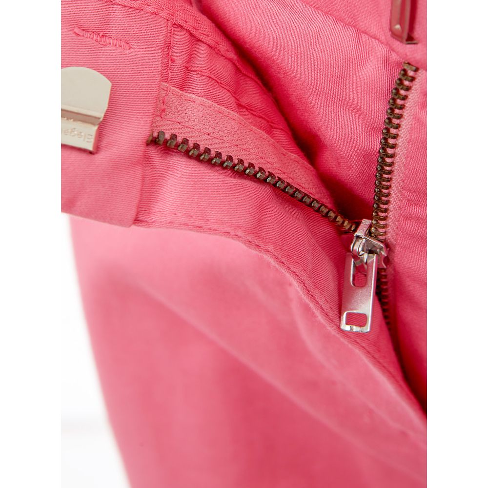 Lardini Elegant Cotton Pink Trousers for Sophisticated Style -   -  Lardini.