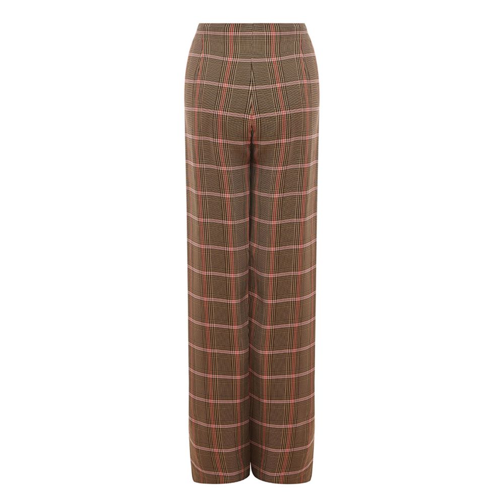 Lardini Elegant Brown Viscose Pants for Women -   -  Lardini.