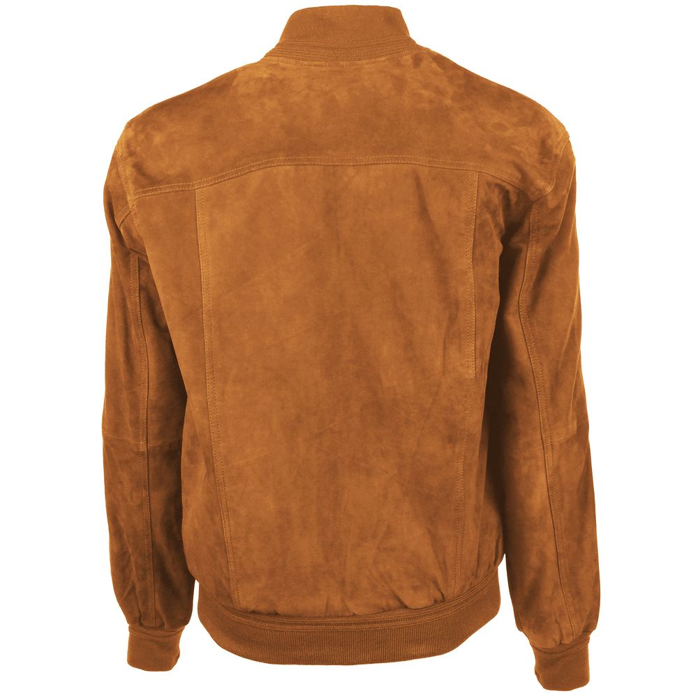 Emilio Romanelli Brown Calfskin Jacket -   -  Emilio Romanelli.