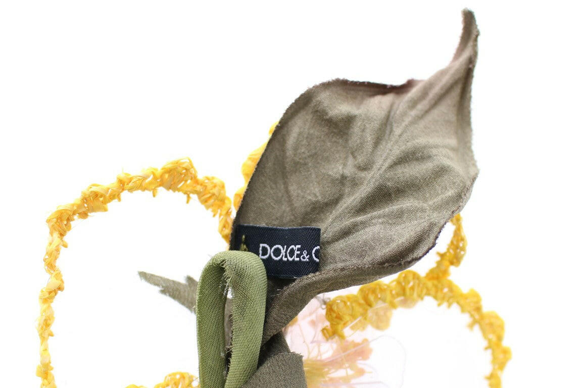 Dolce & Gabbana Floral Transparent HANDMADE Brooch -   -  Dolce & Gabbana.
