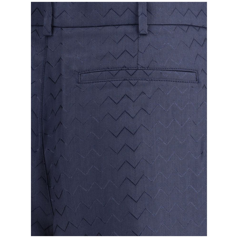 Missoni Tailored Shorts with shiny ZigZag pattern -   -  Missoni.