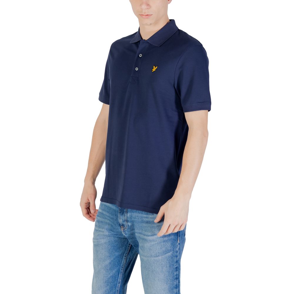 Lyle & Scott Blue Cotton Polo Shirt -   -  Lyle & Scott.
