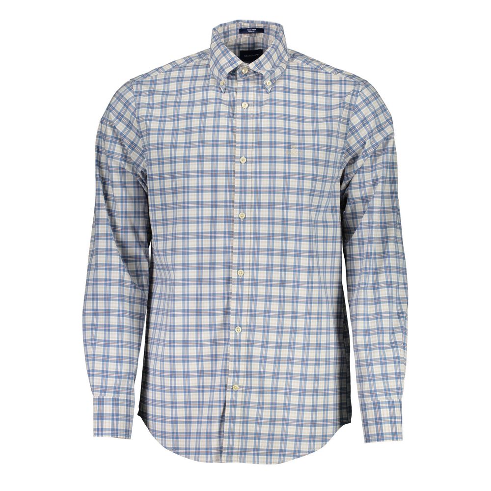 Gant Blue Cotton Men Shirt -   -  Gant.