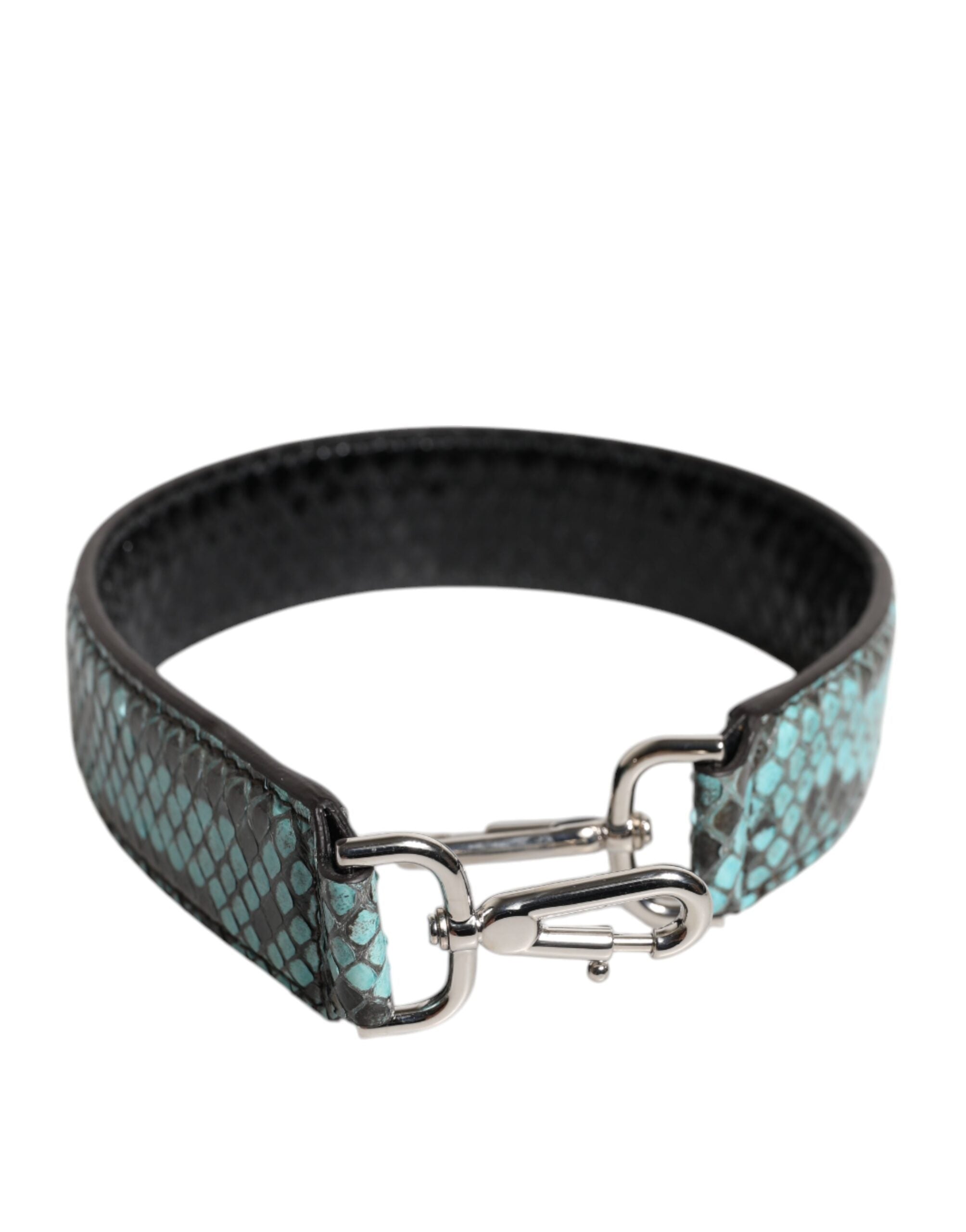Dolce & Gabbana Black Blue Exotic Leather Bag Shoulder Strap -   -  Dolce & Gabbana.